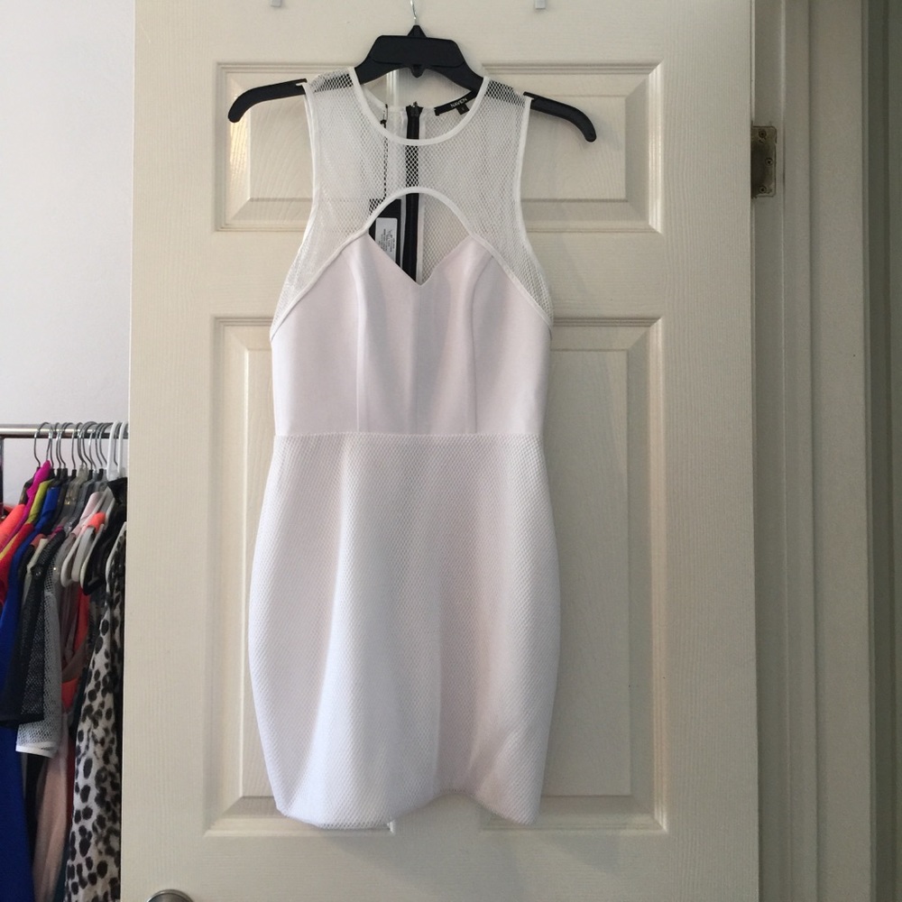 Naven mesh cutout mini dress