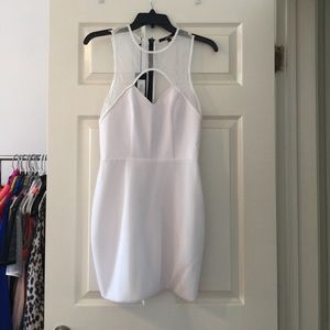 Naven mesh cutout mini dress