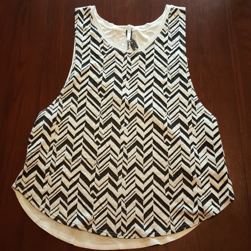 Petrol black cream striped low arm hole I302:5:519