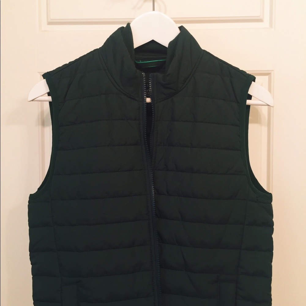JCREW FOREST GREEN VEST