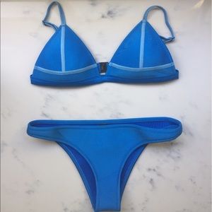 AUTHENTIC blue triangl bikini