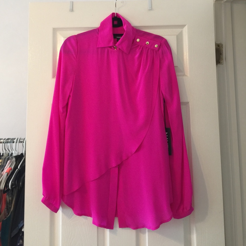 Naven military style long sleeve blouse