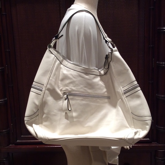 Black and white leather bag - Picture 4 of 7