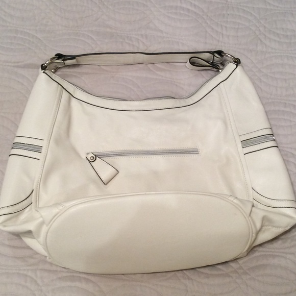 Black and white leather bag - Picture 6 of 7