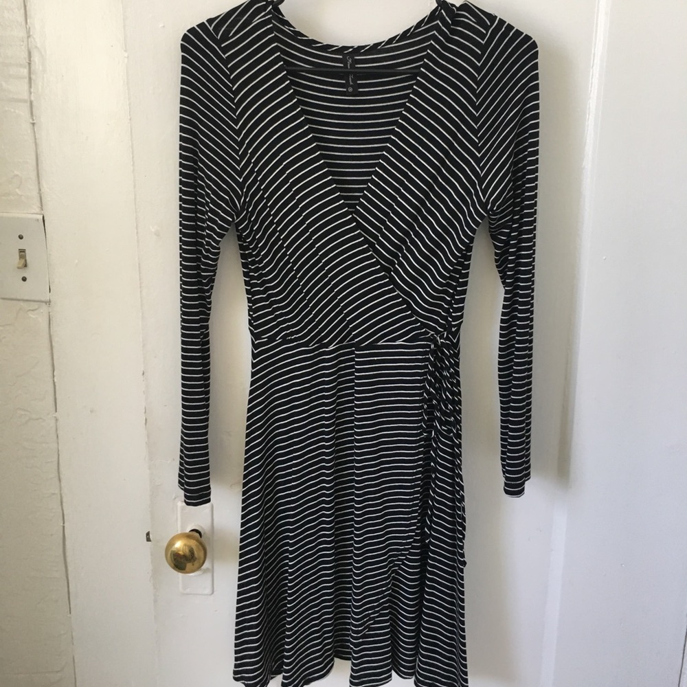 Women's size S faux wrap around dress