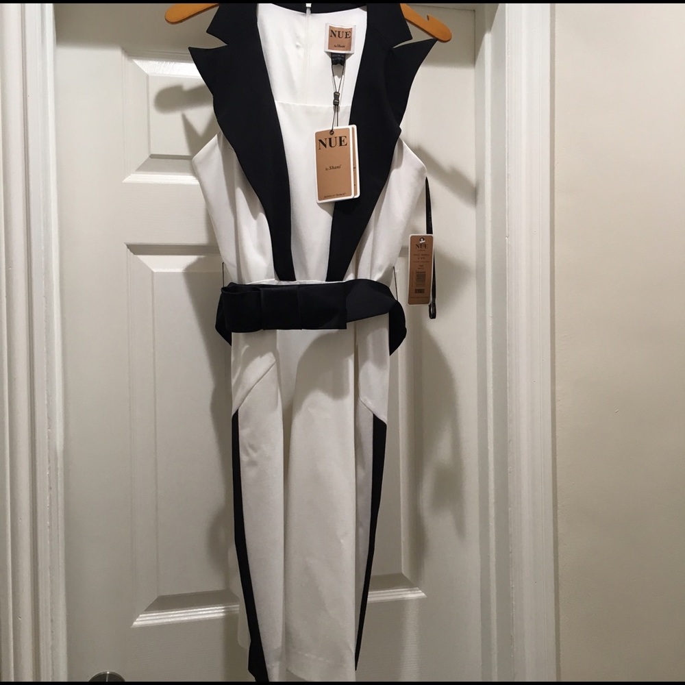 Black & White tuxedo dress