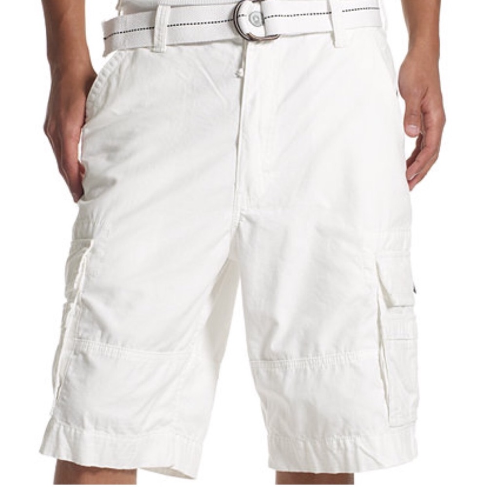Levi's White Cargo Shorts Size W40