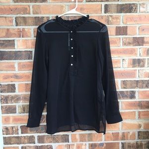 Lightweight sheer blouse