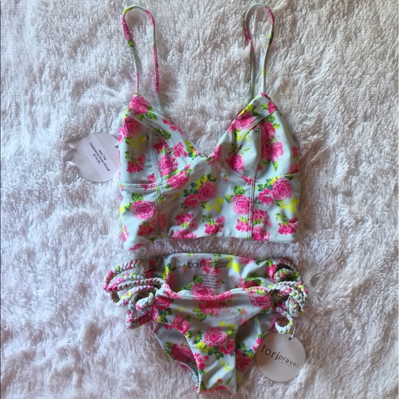 Tori Praver Casablanca Rose floral bikini set - Picture 2 of 7