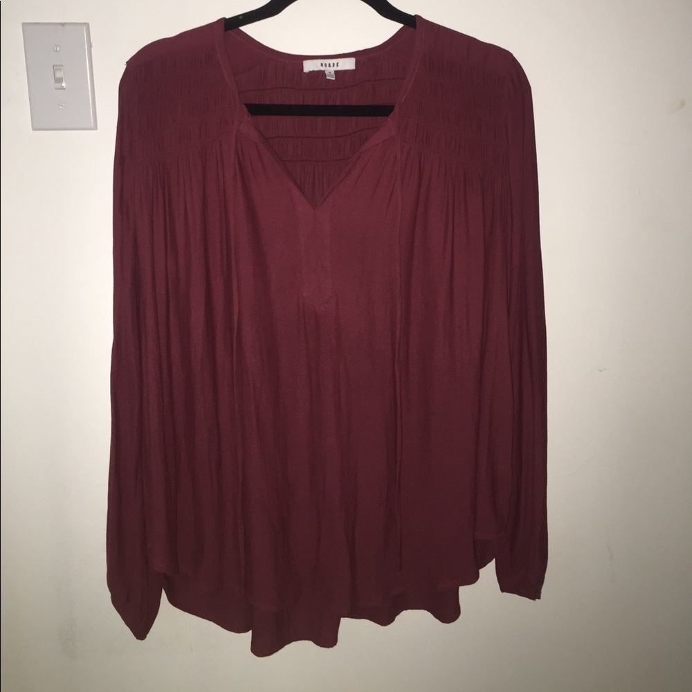 Loose fit maroon Tunic