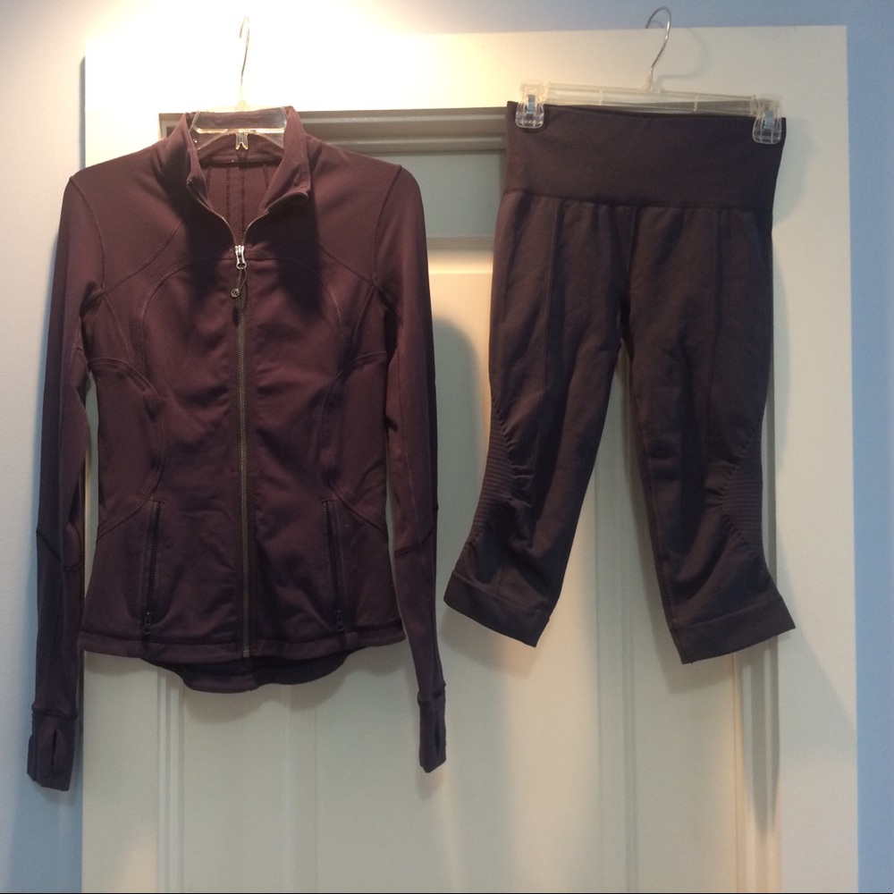 Navy Blue jacket and leggings