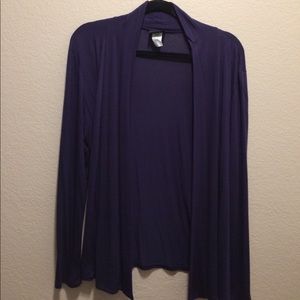 Deep Blue Open Cardigan