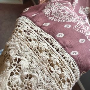 Crochet trimmed kimono cardigan from Forever 21