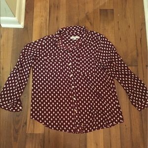 Loft acorn utility blouse