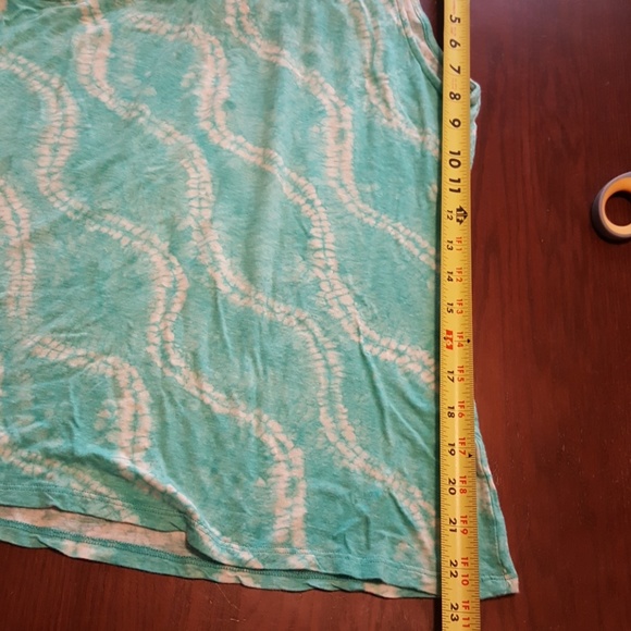 Calypso aqua white rope neck tank top EUC XS - Picture 5 of 5