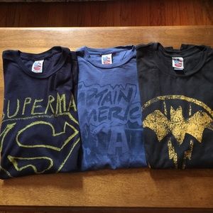 Junk Food Superhero TShirt Bundle Size M