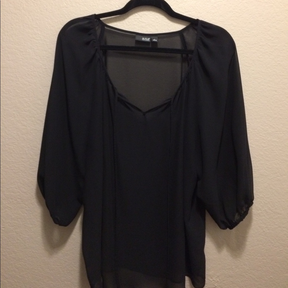 Gorgeous Sheer Black Top