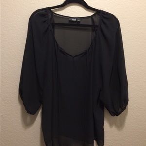 Gorgeous Sheer Black Top