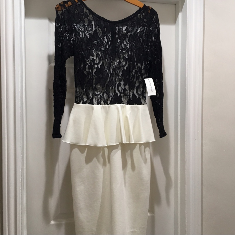 Black & White lace dress