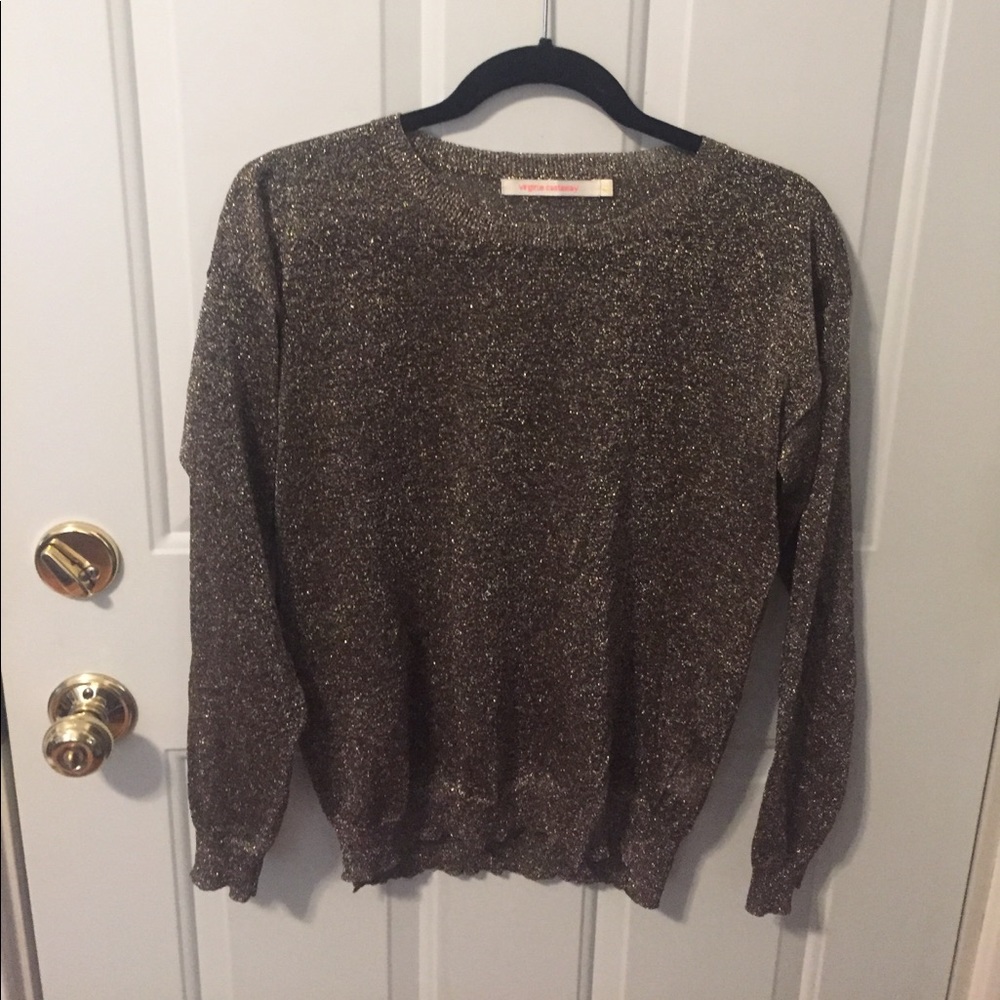 Virginie Castaway Bronze Metallic Sweater