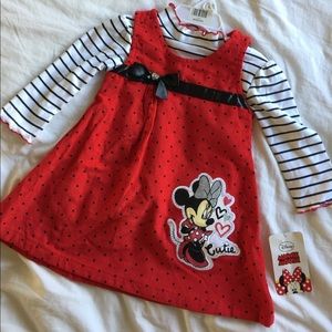 ✨ NWT Minnie Mouse red polka dot dress ✨
