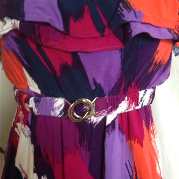 Paint Brush Vivid Summer Dress - Picture 2 of 6