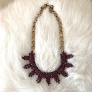 purple J. Crew necklace