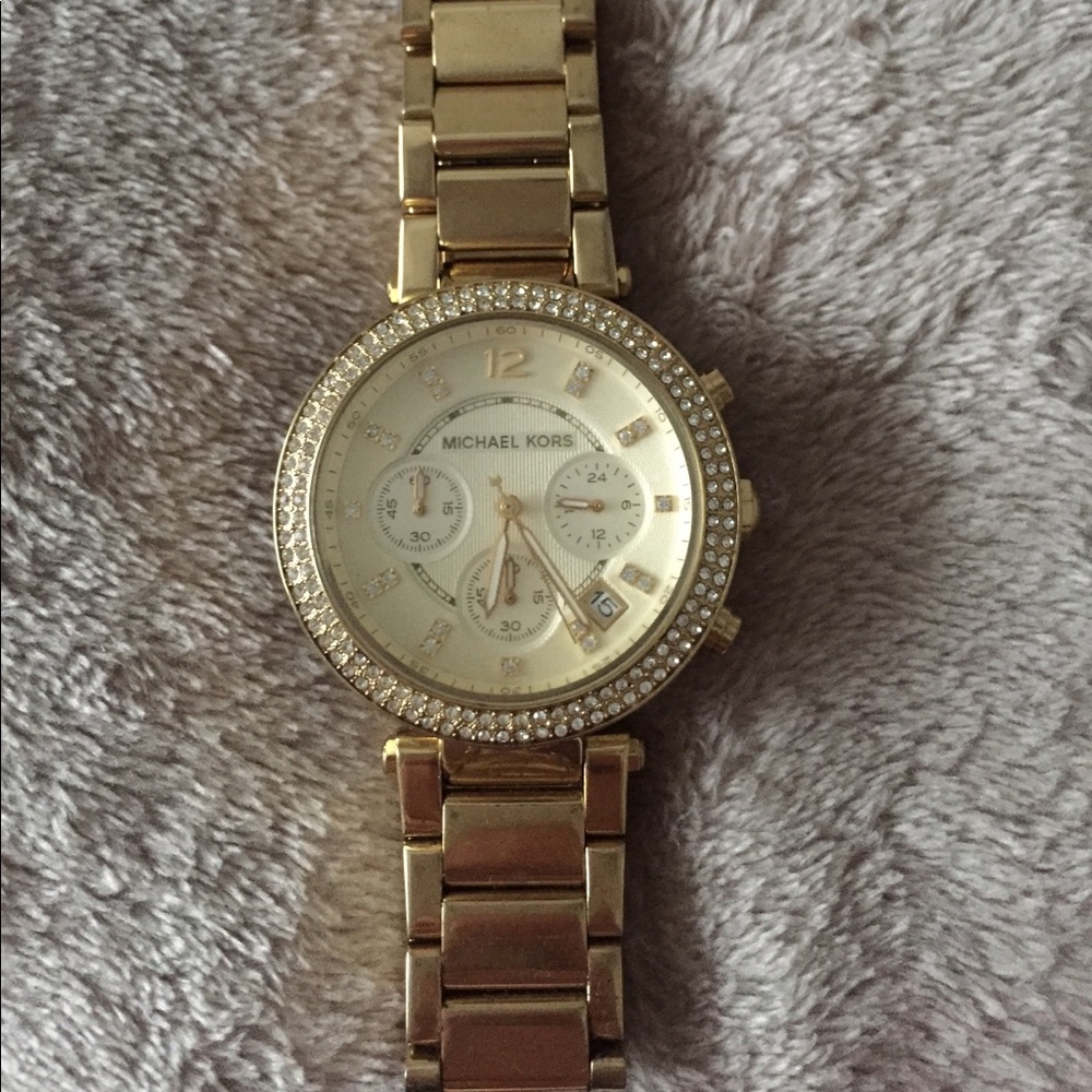 Gold Michael Kors watch