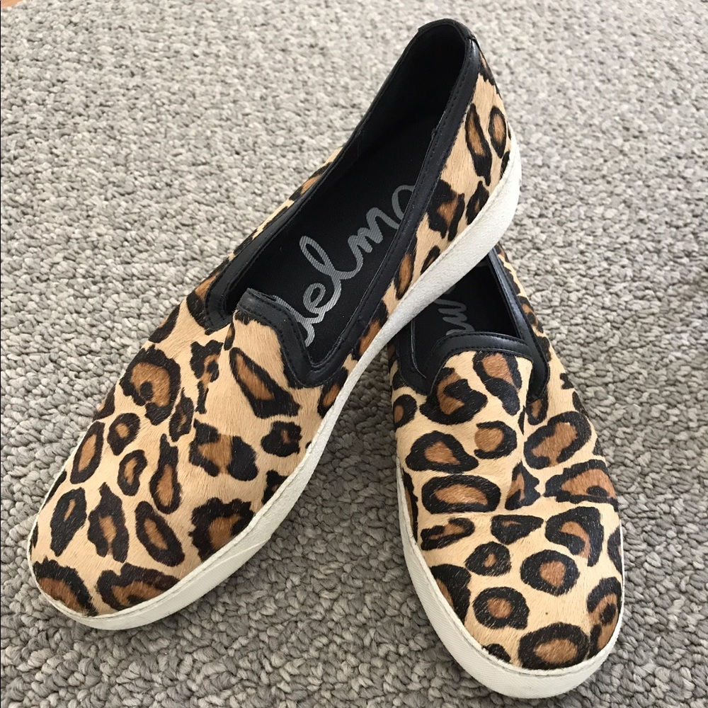 Sam Edelman Leopard print slip on's