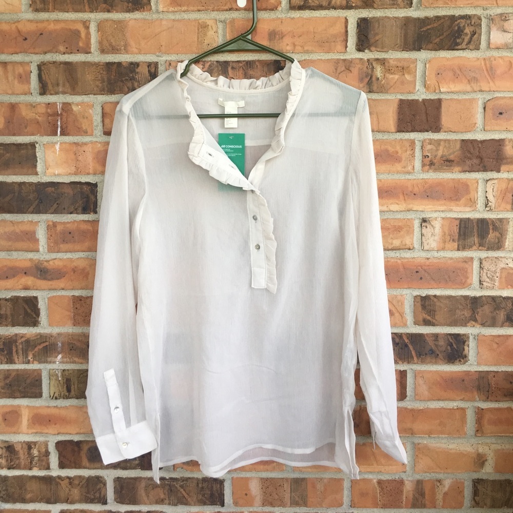 Lightweight sheer blouse