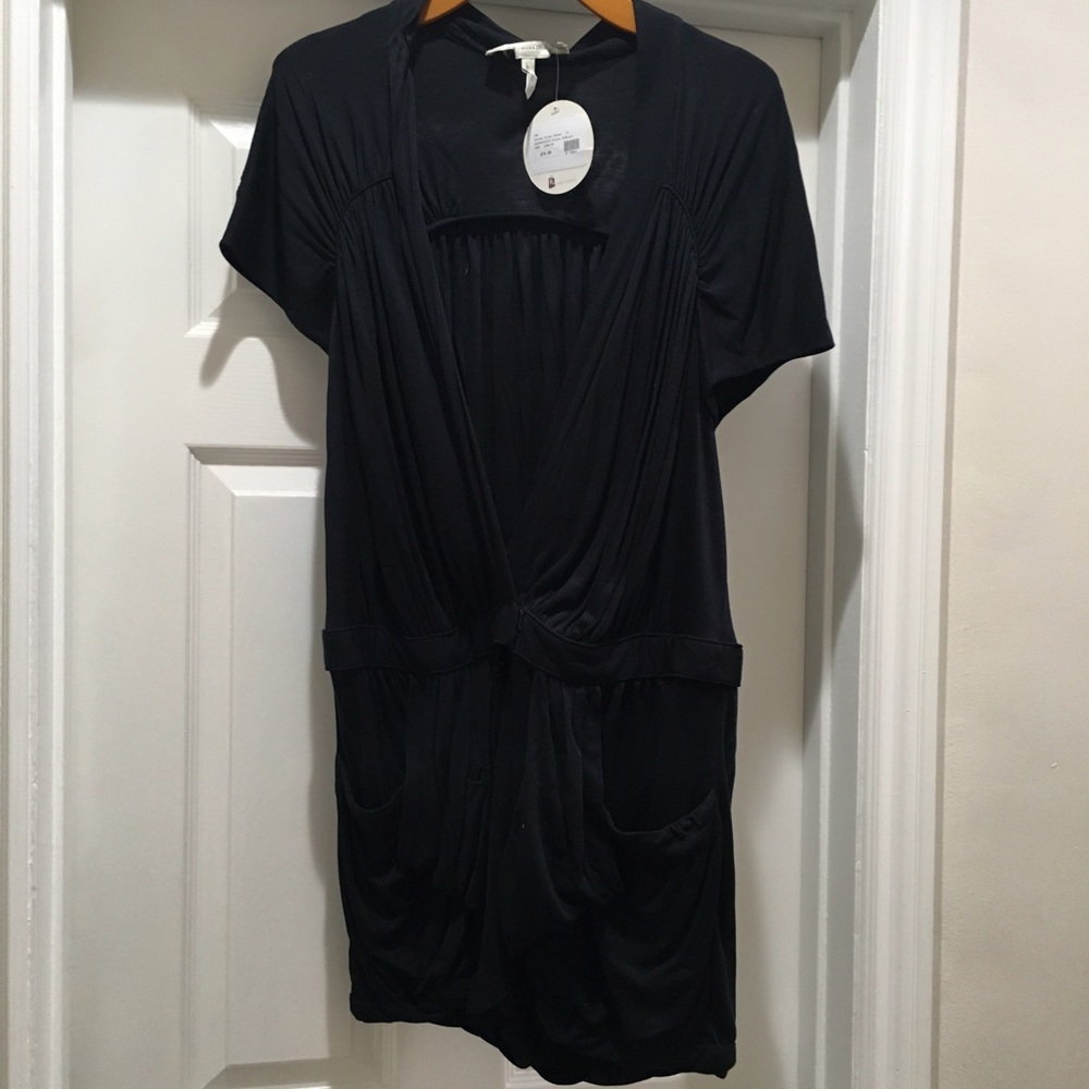 BCBG Ruched Jersey Romper