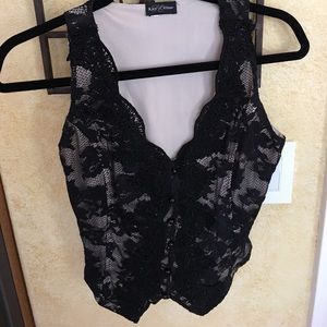 Women's black vest