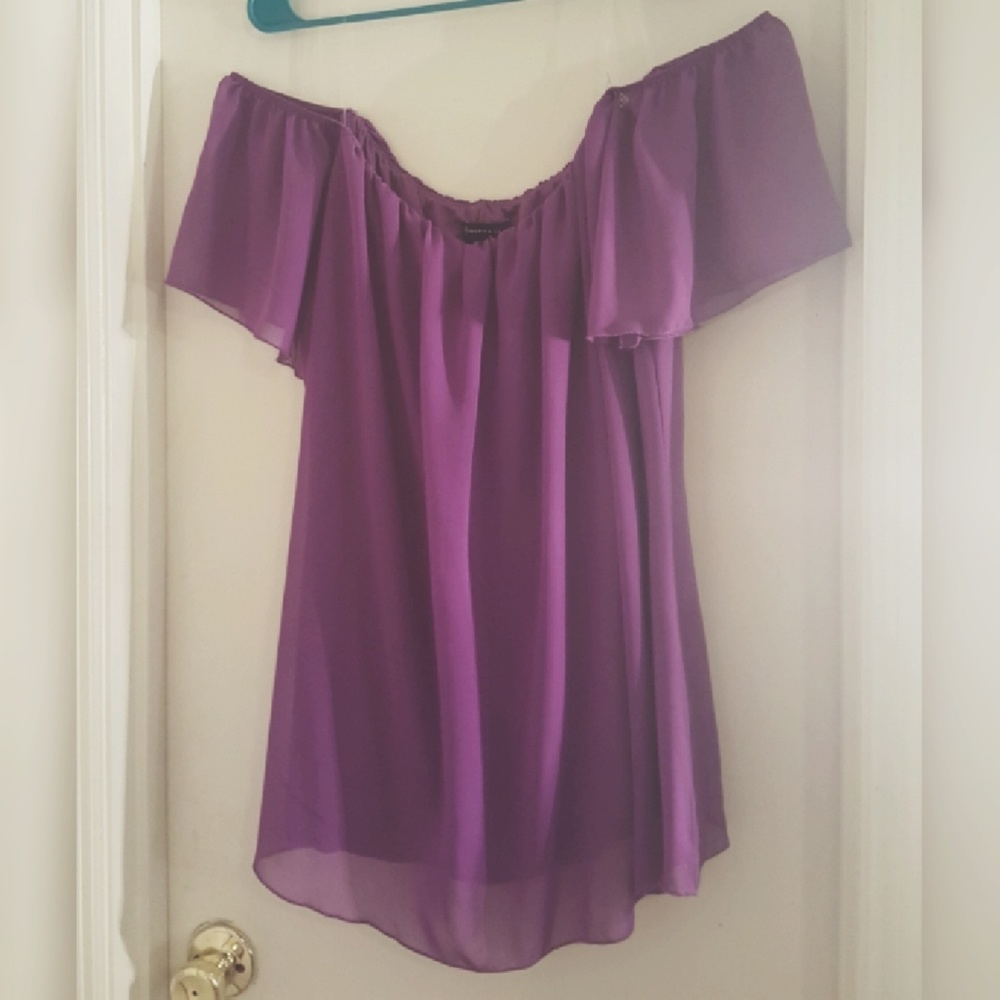 Fashion To Figure Purple Blouse 3X