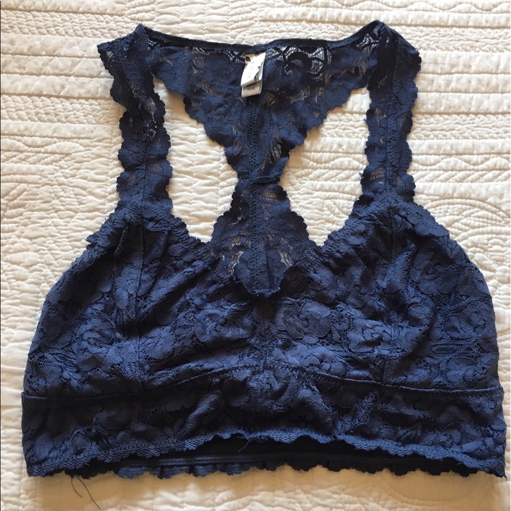 Navy blue lace Bralette