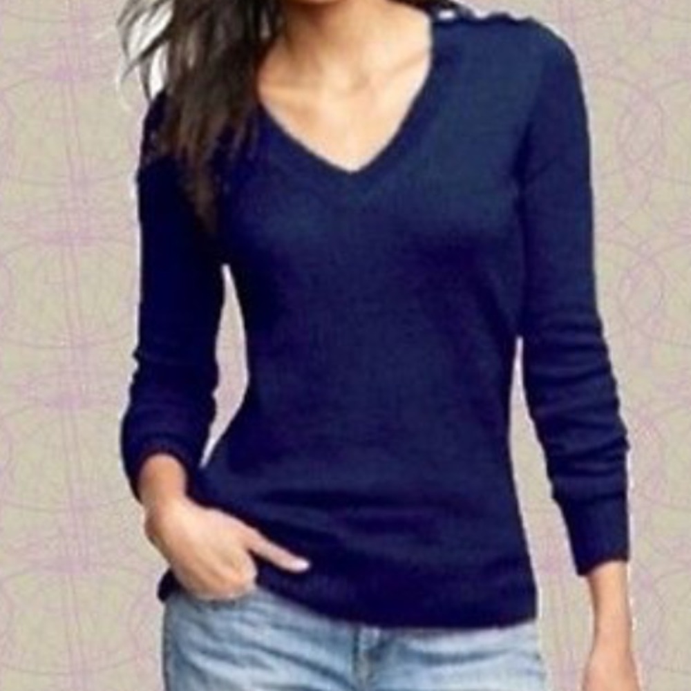 J.Crew mohair navy blue sweater