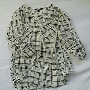 Express plaid blouse
