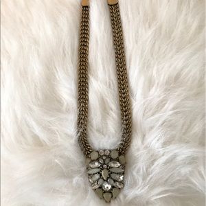 beautiful J. Crew necklace with jewels