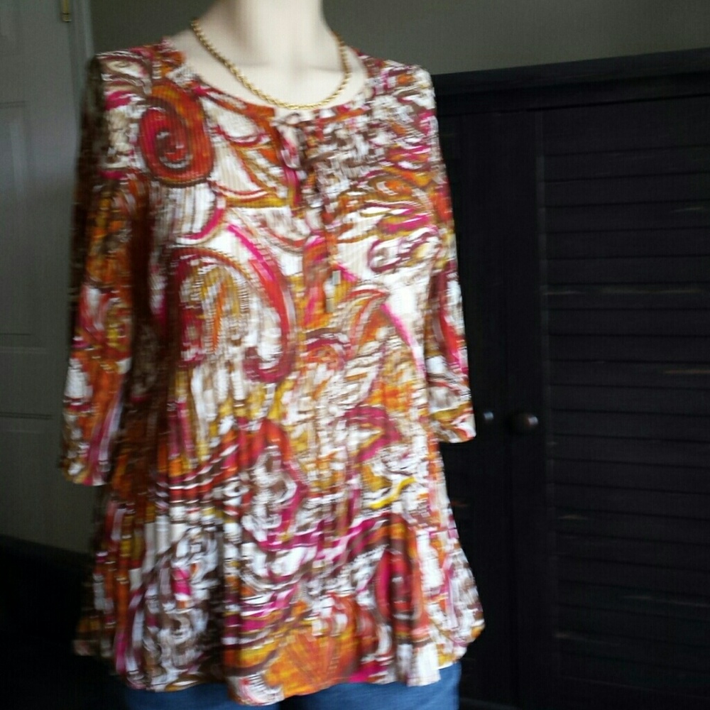 Printed Top Front tie From Catherines