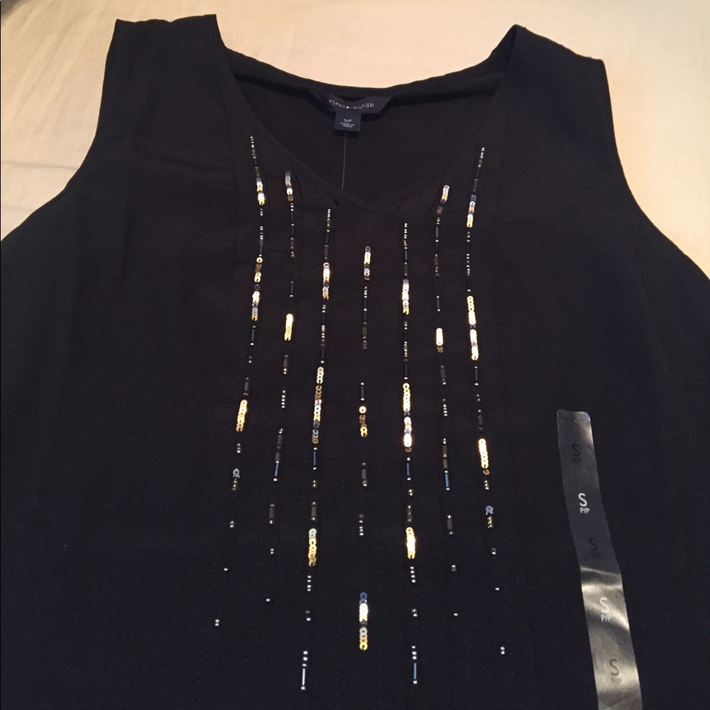 NEW Tommy Hilfiger sleeveless sequins tank