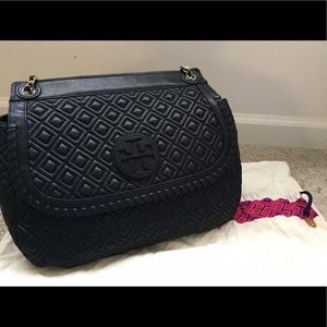 Tory Burch Marion Quilted Saddle Shoulder Bag