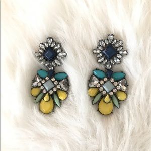J. Crew statement jewel earrings