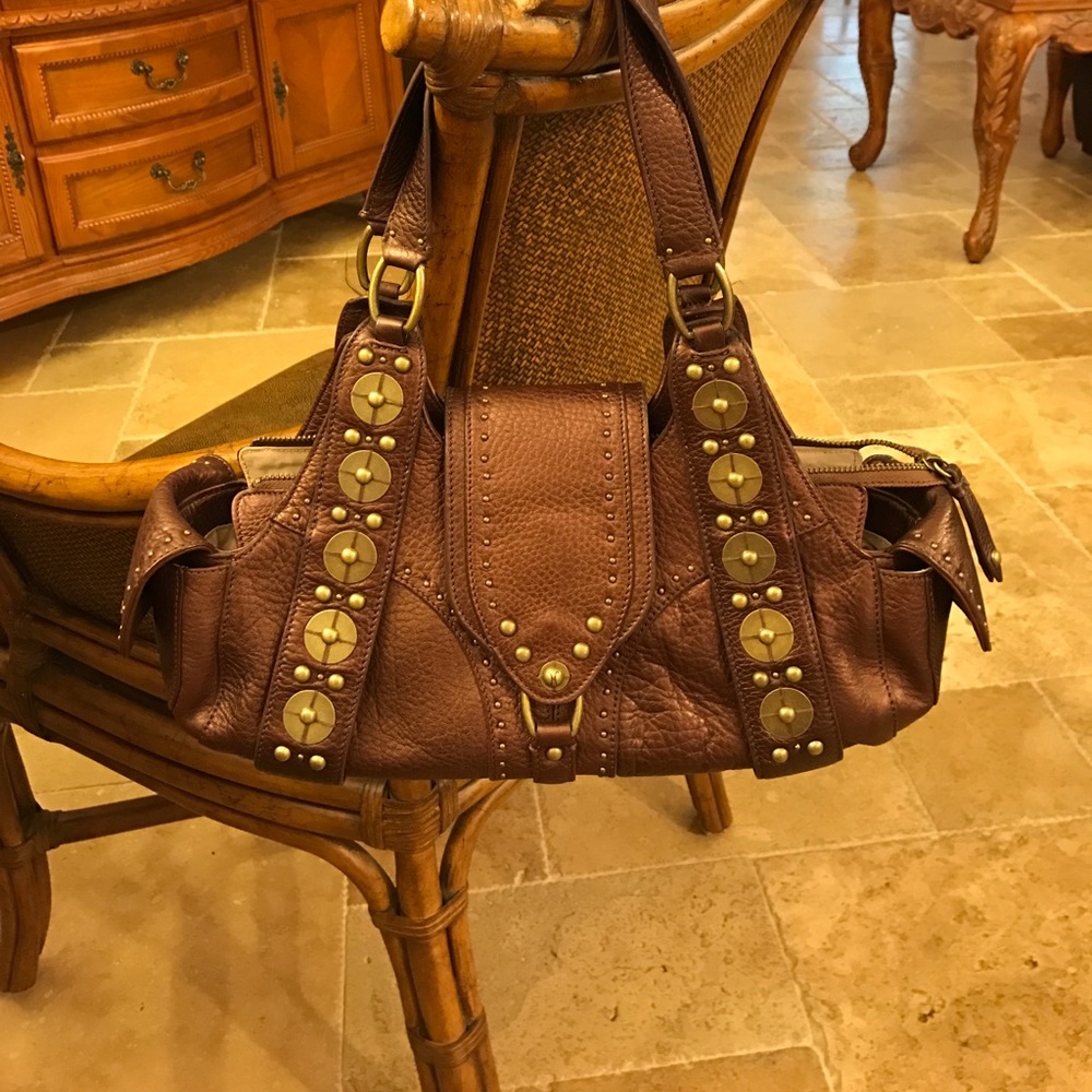 Cole Haan shoulder bag bronze in color never used