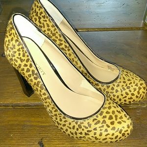 Animal print high heels
