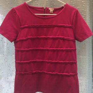 Hot pink short sleeve top