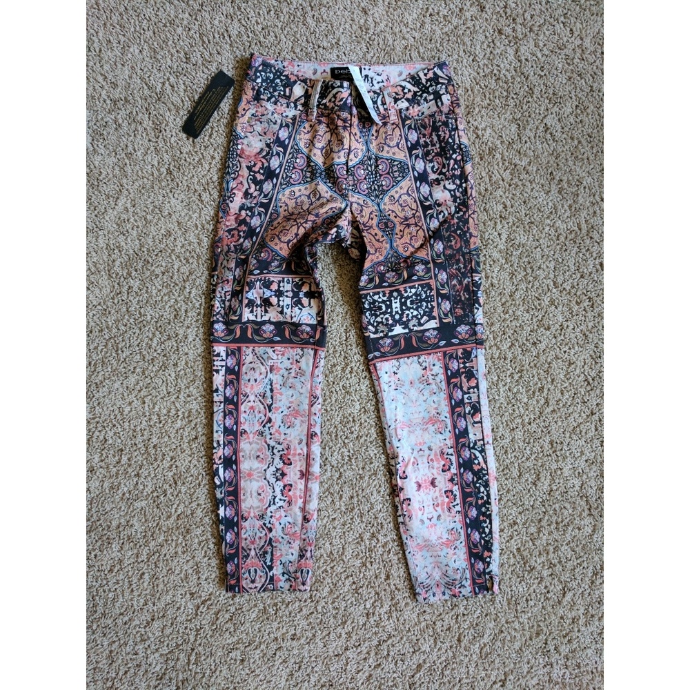 Bebe "Folkloric Printed Skinny," (NWT)