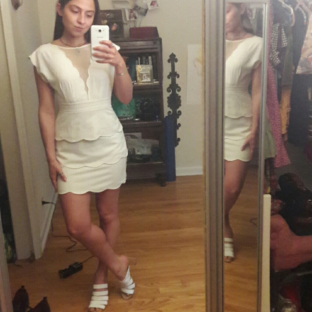 Urban outfitters scalloped dress