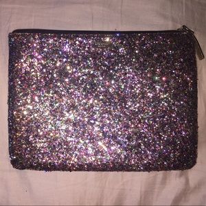 Kate Spade glitter clutch