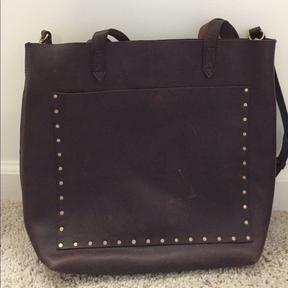 Madewell Medium Transport Tote Studded Edition
