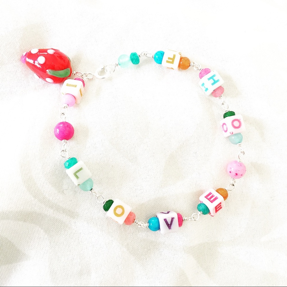 🍓Strawberry bracelet 925 Sterling silver