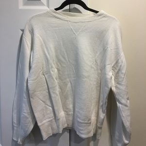 SUPER RARE white vintage double v sweatshirt